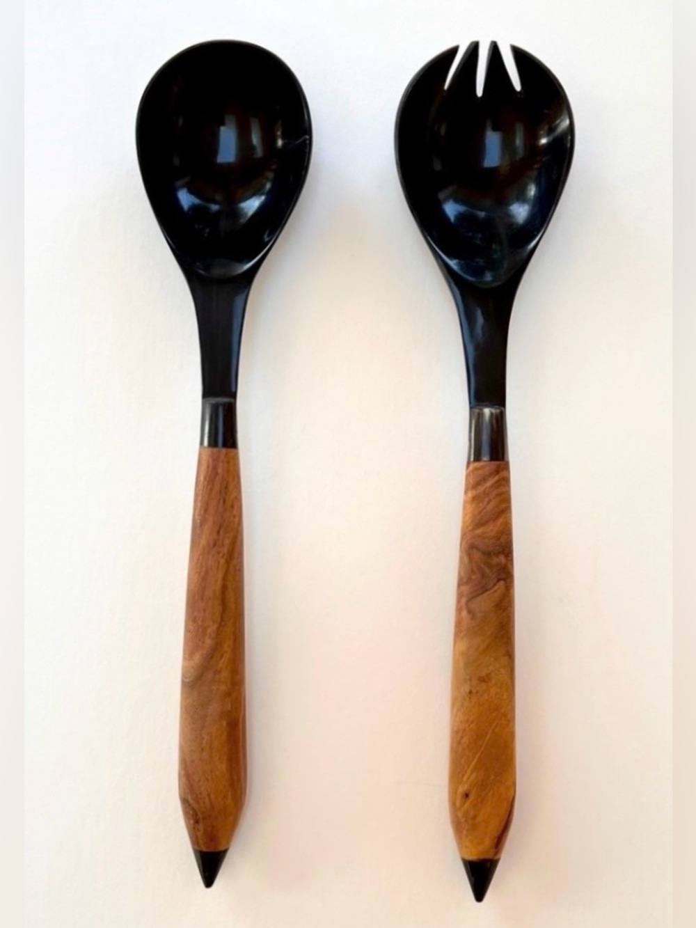 Salad Servers with Wooden Handles NWOT